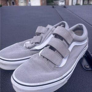 Vans Gray and White Women's Sneakers